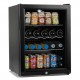 Super 65 Litre LED Glass Door Display Fridge - Black