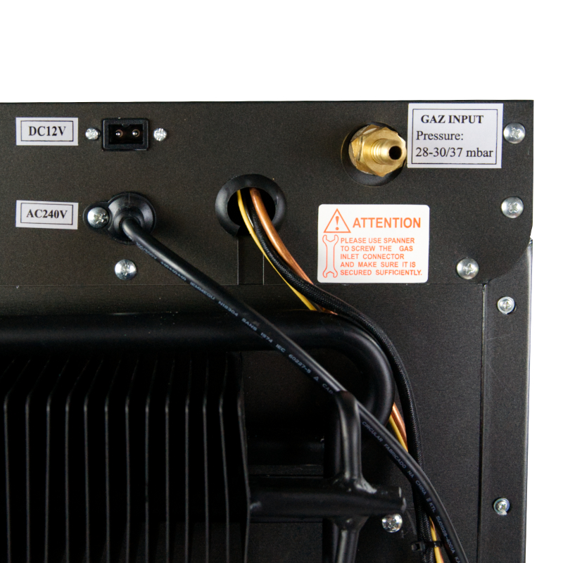 UK Mains, 12V or Gas Operation Using The Control Panel